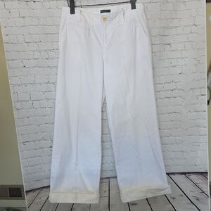 Ralph Lauren White Wide Leg Pants